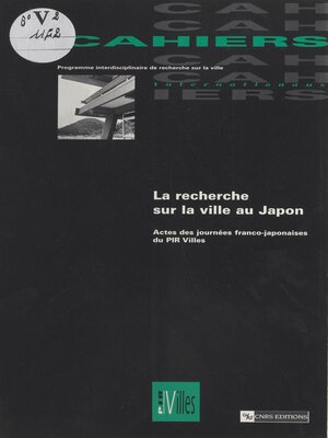 cover image of La recherche sur la ville au Japon